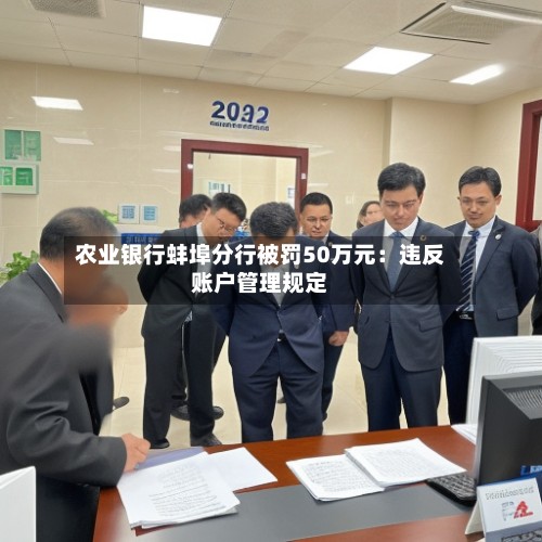 农业银行蚌埠分行被罚50万元：违反账户管理规定