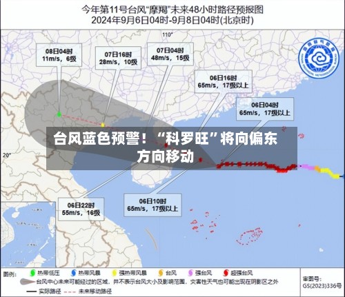 台风蓝色预警！“科罗旺”将向偏东方向移动-第2张图片