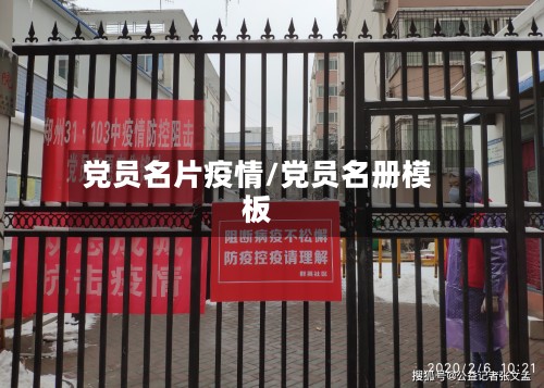 党员名片疫情/党员名册模板-第2张图片