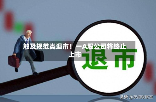 触及规范类退市！一A股公司将终止上市