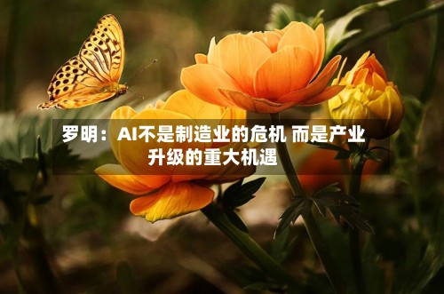 罗明：AI不是制造业的危机 而是产业升级的重大机遇