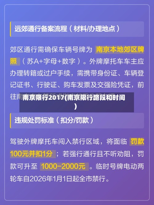 南京限行2017(南京限行路段和时间)-第3张图片